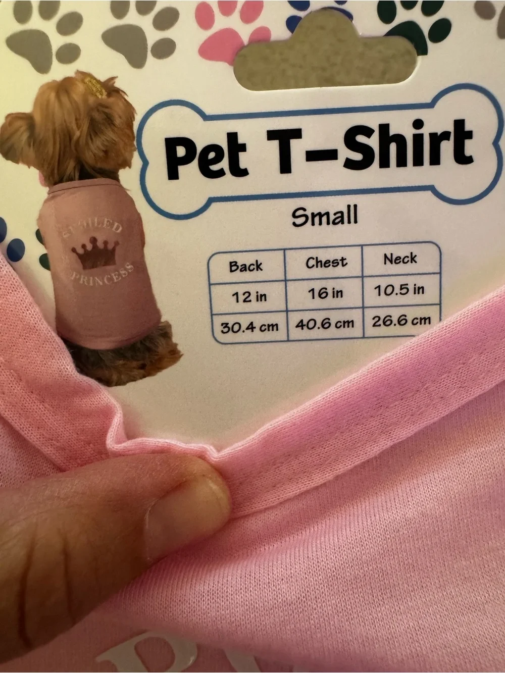Small fur baby Soft Pink Pet Tee